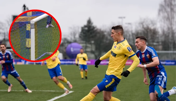 Kuriozalne sceny w Pucharze Polski. W ruch poszła taśma klejąca [WIDEO]