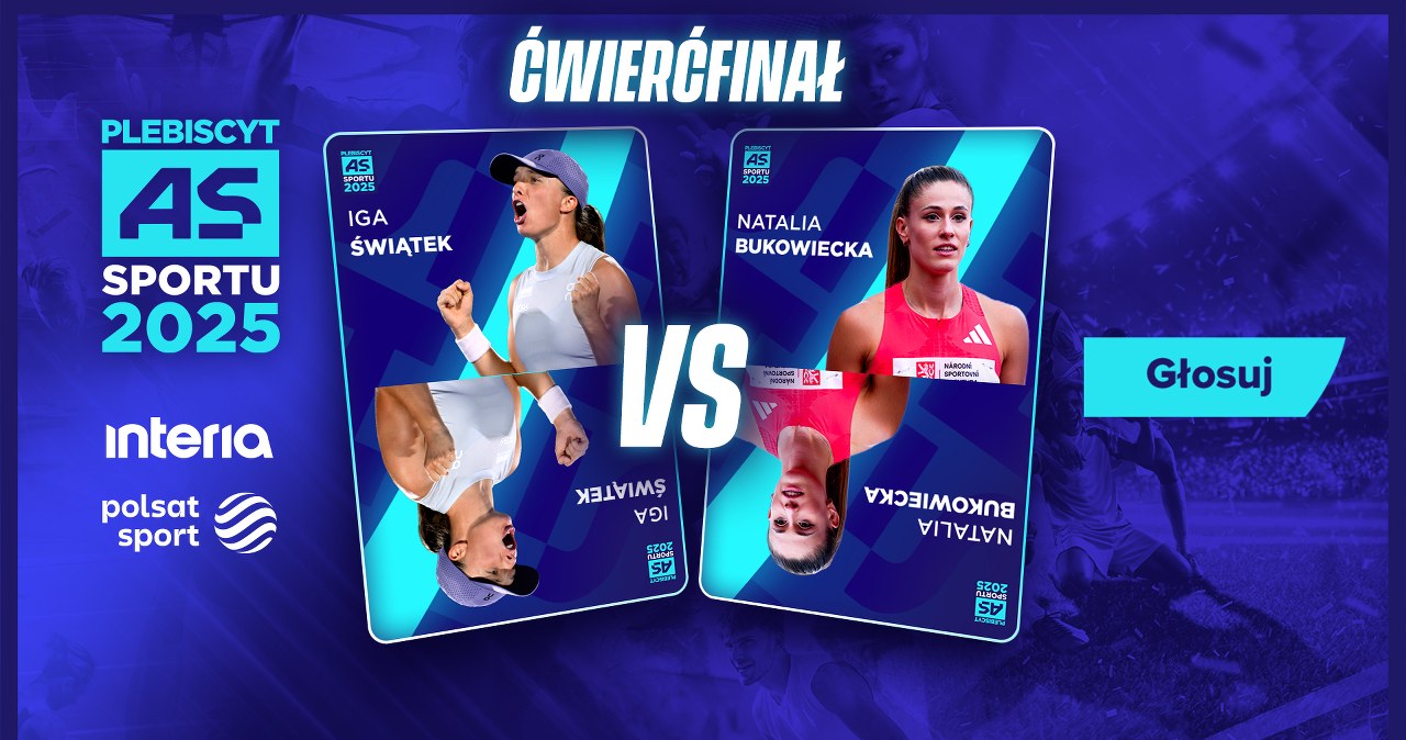 "As Sportu 2025". Iga Świątek kontra Natalia Bukowiecka. Zagłosuj!