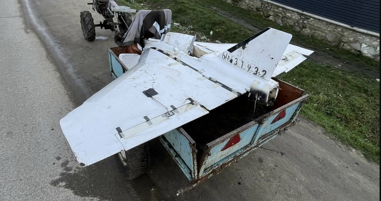 A farmer found a Russian drone in a field. He loaded it onto the tractor and hit the road