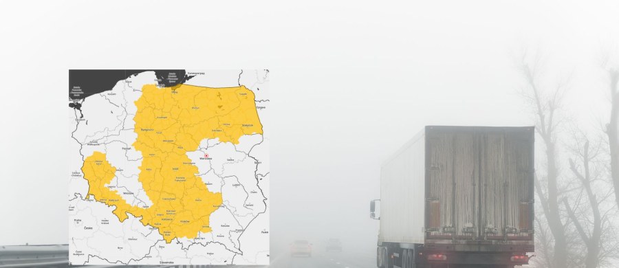 ​Instytut Meteorologii i Gospodarki Wodnej wydał ostrzeżenia przed gęstymi mgłami dla 13 województw. Widzialność miejscami może być ograniczona do ok. 100 m. Pojawiły się tez alerty dotyczące marznących opadów. Ostrzeżenia będą obowiązywać od wieczora w czwartek.