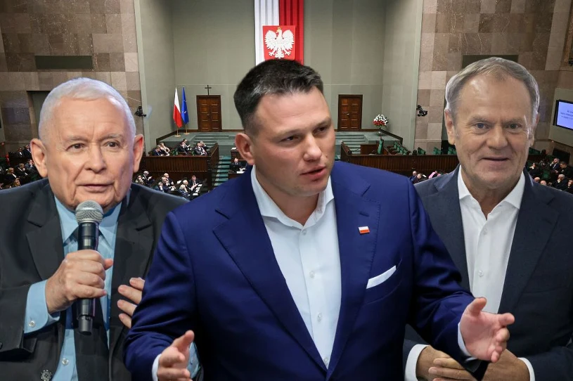 Spadki na podium, trzecia partia się umacnia. Najnowszy sondaż