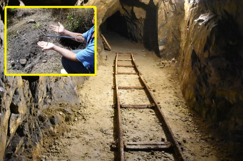 Złoty pociąg odnaleziony? Szef poszukiwaczy odkrył tunel różdżką