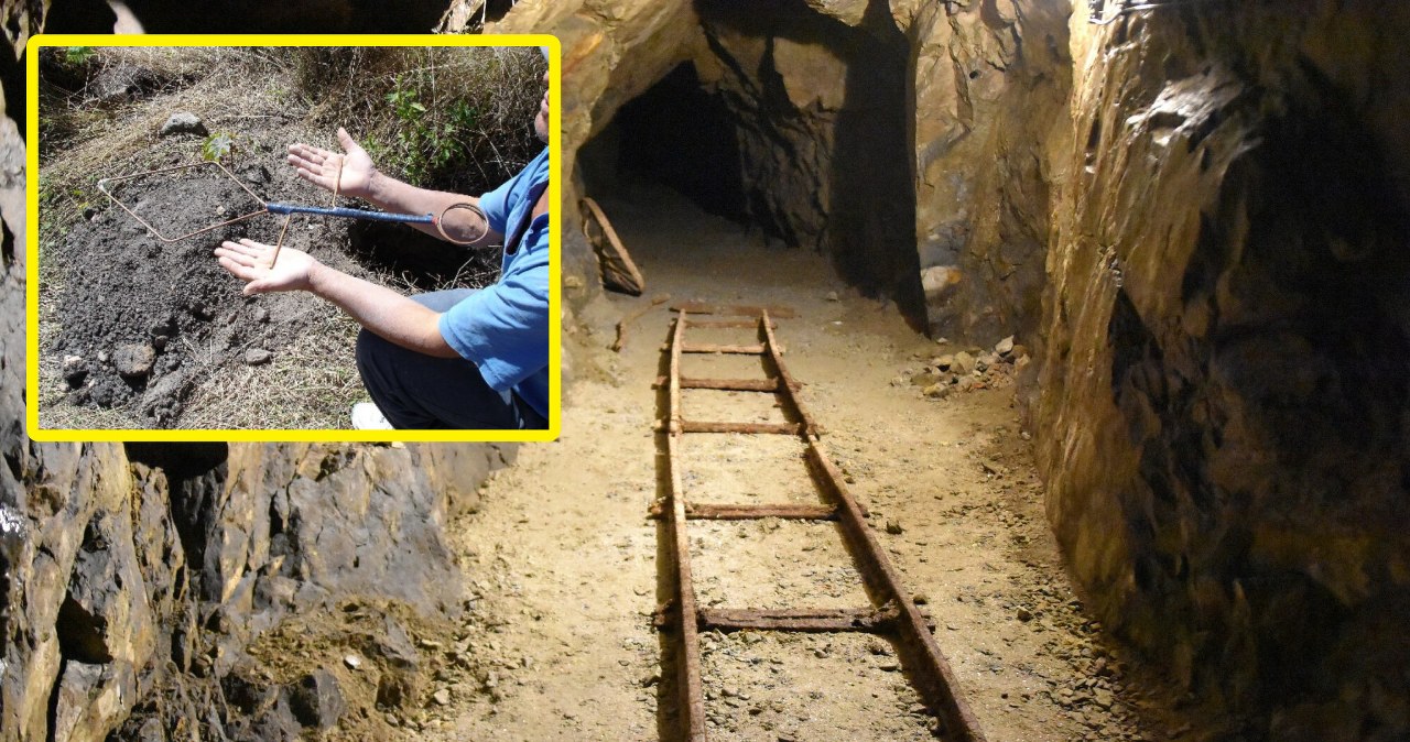 Złoty pociąg odnaleziony? szef PSszukiwaczy odkrył tunel różdżką