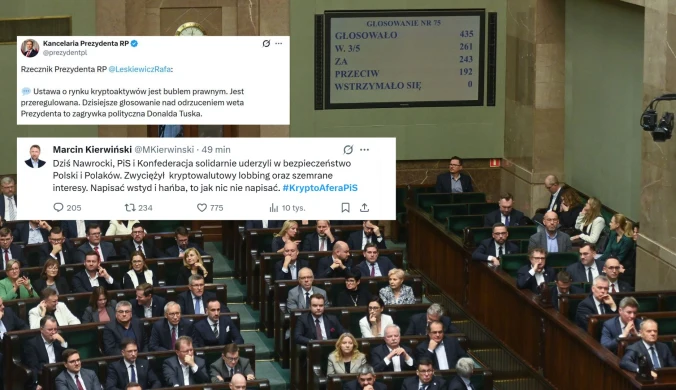 Weto prezydenta utrzymane. Pierwsze komentarze z Sejmu