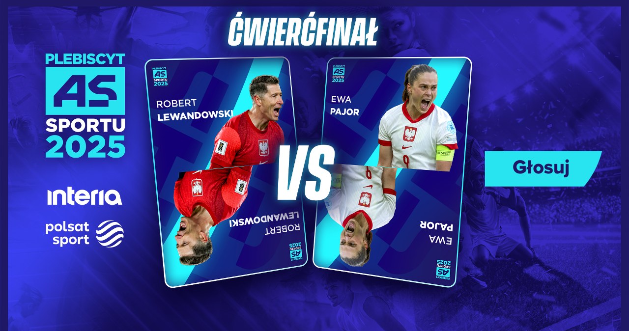 "As Sportu 2025". Robert Lewandowski kontra Ewa Pajor. Zagłosuj!