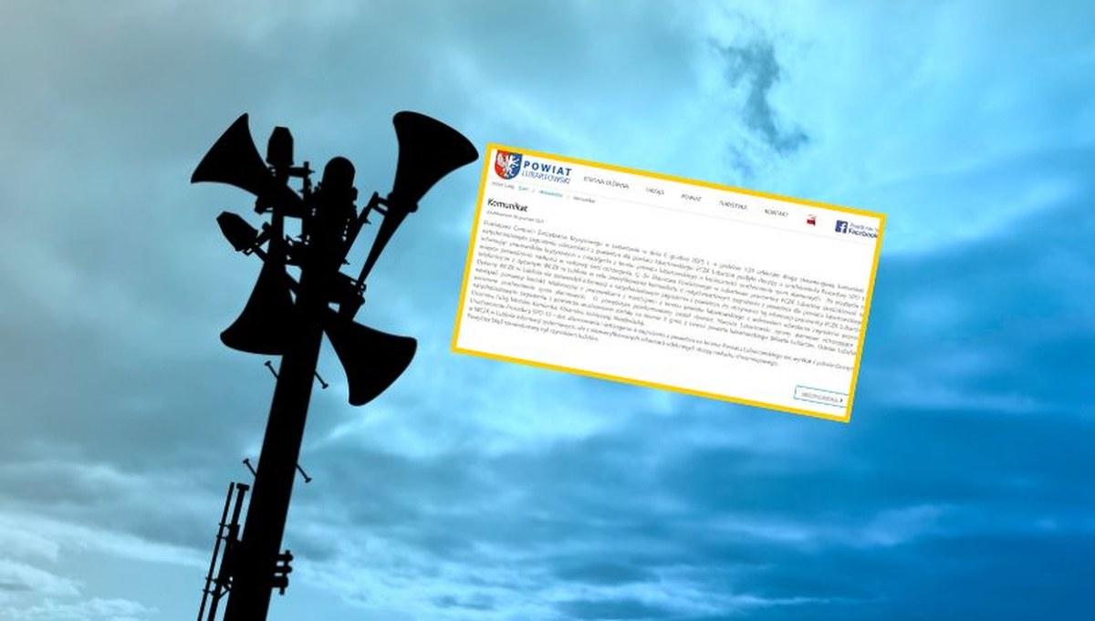 Fałszywy alarm, uruchomione syreny. Władze powiatu zabrały głos