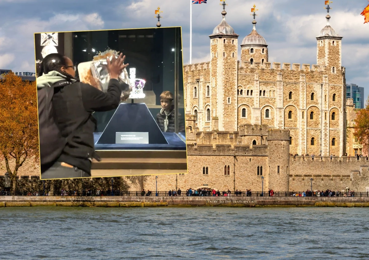 Cztery osoby zostały aresztowane po incydencie w Tower of London, gdzie gablotę z klejnotami koronnymi obrzucono... kremem i kruszonką jabłkową. Brytyjskie media informują, że w związku ze zdarzeniem zamknięto część twierdzy dla zwiedzających, a policja prowadzi śledztwo w sprawie uszkodzenia mienia.