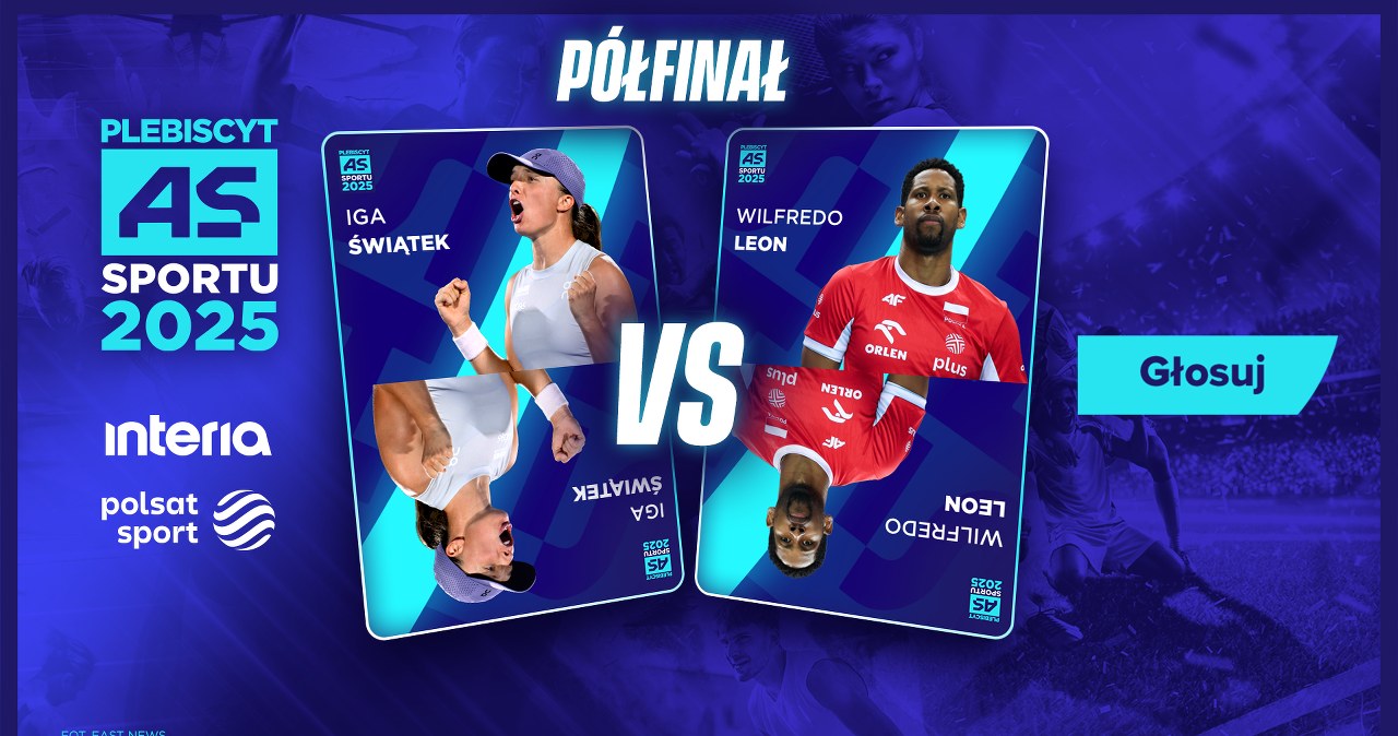 "As Sportu 2025". Iga Świątek kontra Wilfredo Leon. Zagłosuj!