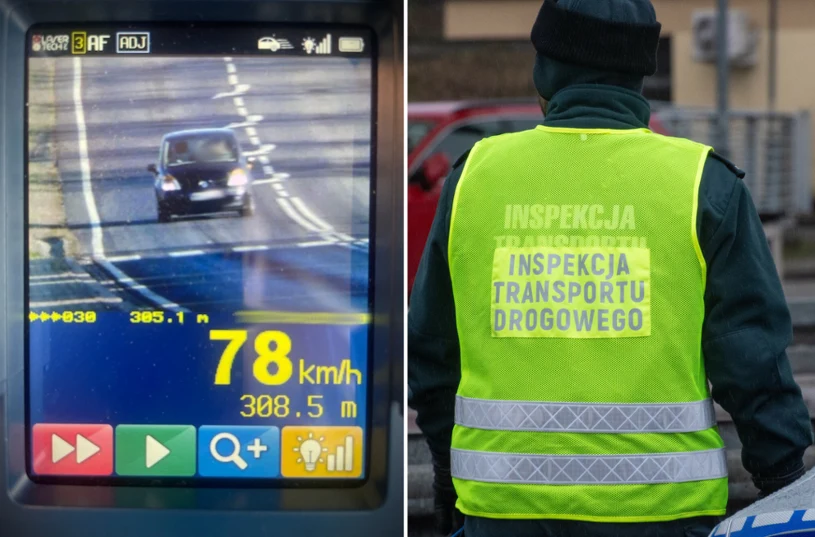 Inspektorzy ITD zatrzymali pirata drogowego. Dalej było już tylko gorzej
