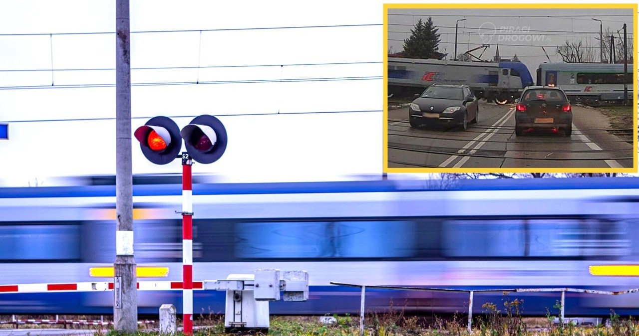 Błąd dróżnika pod Bydgoszczą. Kierowcy byli blisko zderzenia z pociągiem