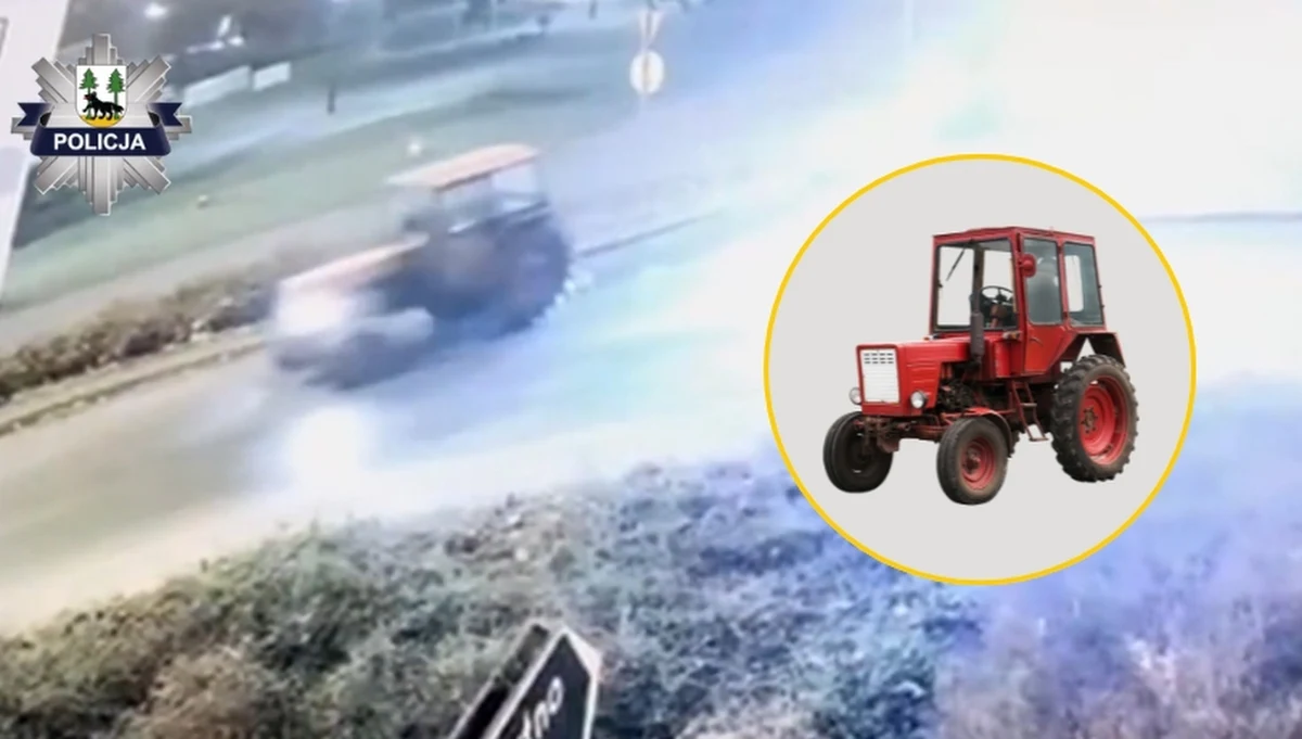 Ciągnik rolniczy na ulicy miasta nie należy może do najczęstszych widoków, ale wielkiej sensacji wzbudzać nie powinien. Ostatniej nocy wzbudził jednak czujność policjanta z Pisza (woj. warmińsko-mazurskie), który pracował przy miejskim monitoringu. Okazało się, że kierowca traktora potrzebował pomocy.