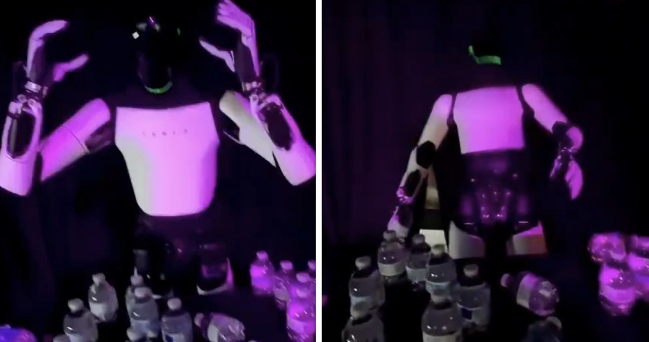 Nie tylko Rosjanie. Robot Tesli przewrócił się podczas pokazu