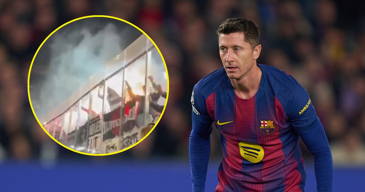 Zamieszki na Camp Nou, wszystko na oczach Lewandowskiego. Policja w akcji