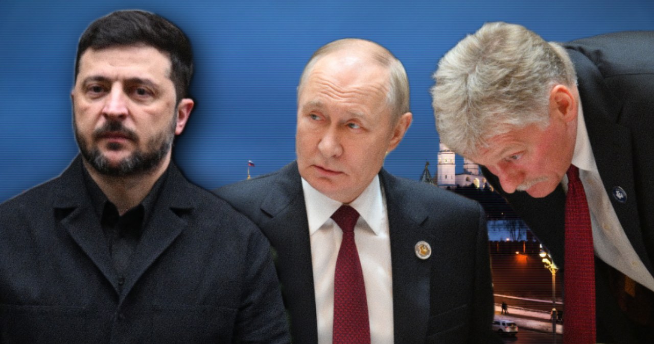 Wojna na Ukrainie. Cyniczna odpowiedź z Kremla na słowa Zełenskiego