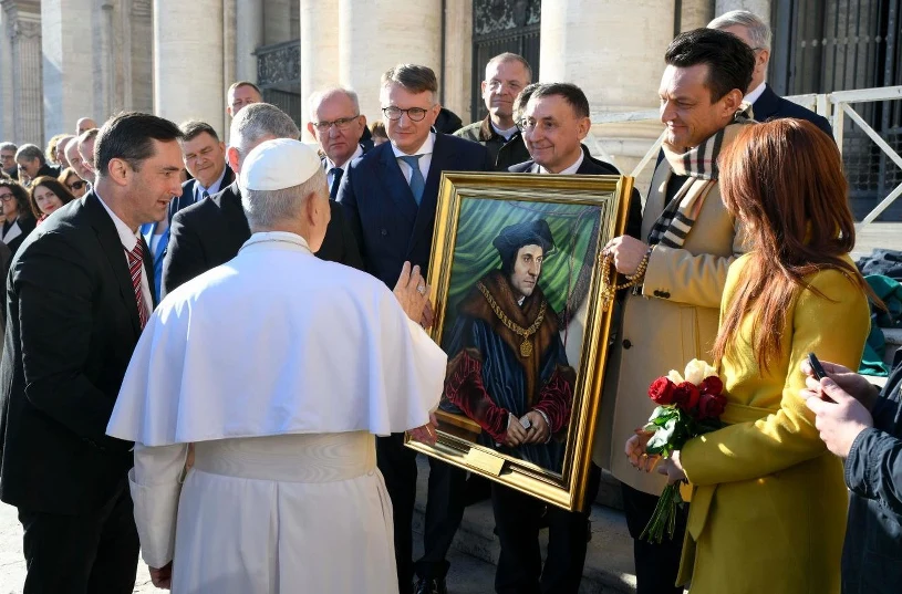 Papież pobłogosławił symboliczny obraz. Zawiśnie w kaplicy Sejmu