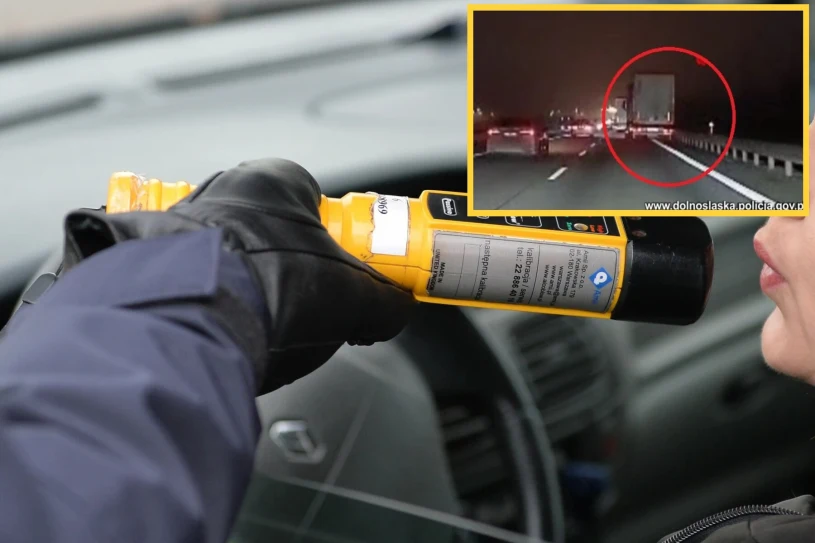 Pijany kierowca jechał ciężarówką po autostradzie. Miał 3 promile alkoholu