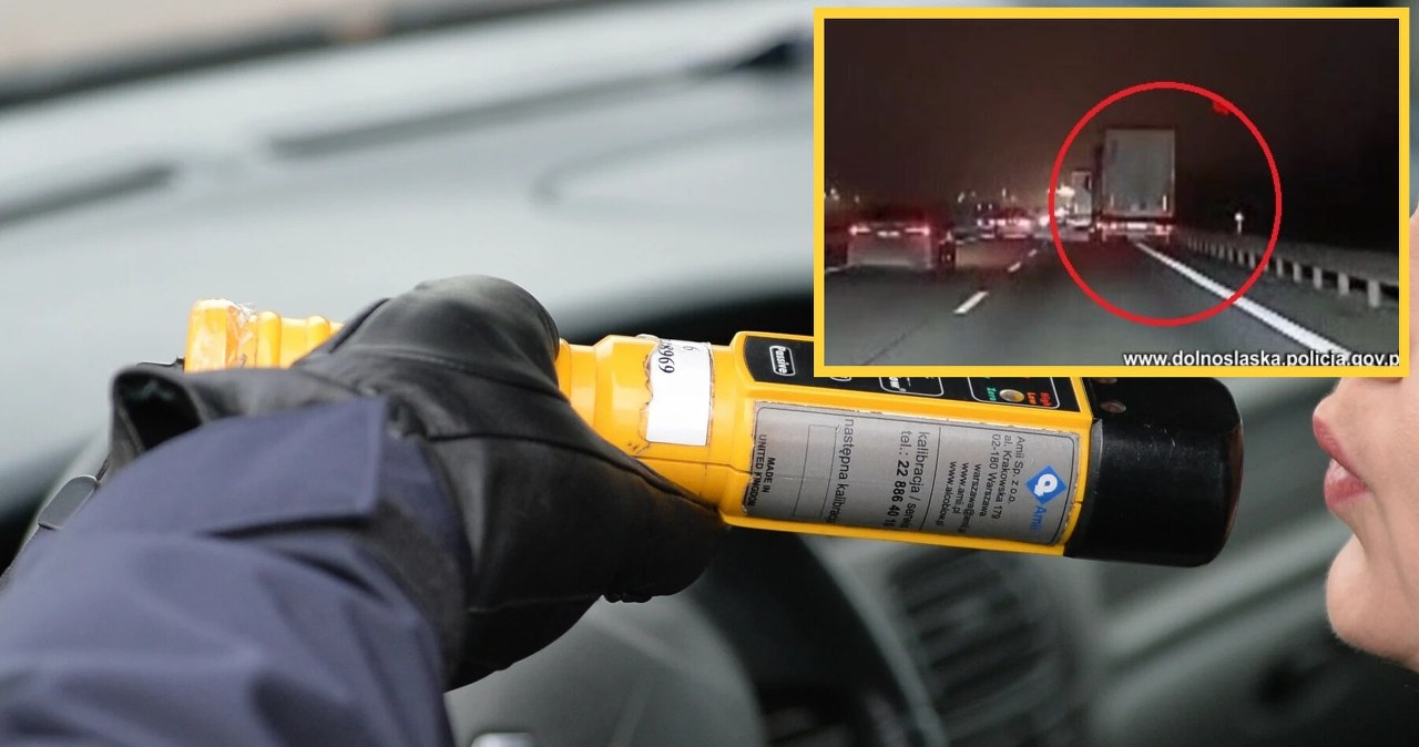 Pijany kierowca jechał ciężarówką po autostradzie. Miał 3 promile alkoholu