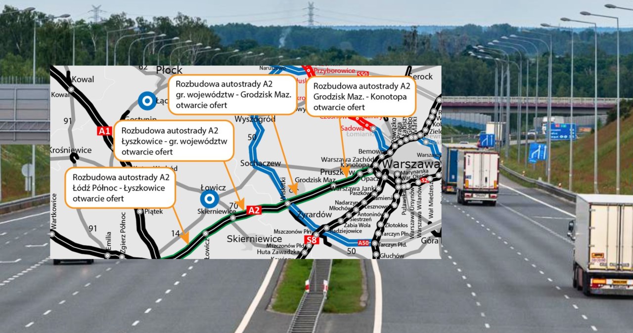Najbardziej zakorkowana autostrada do rozbudowy. A2 dostanie trzeci pas