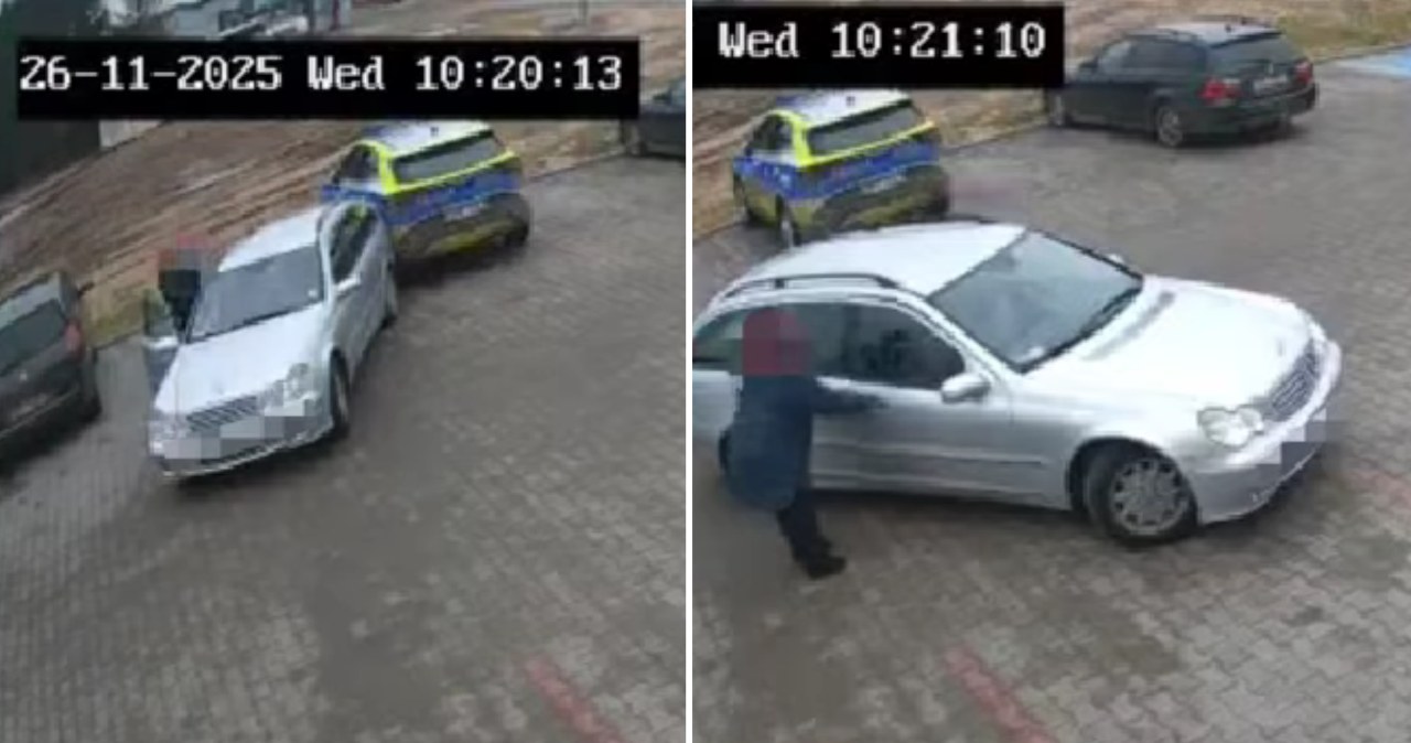 Auto stoczyło się prosto na radiowóz. 70-latek liczył, iż ucieknie policji