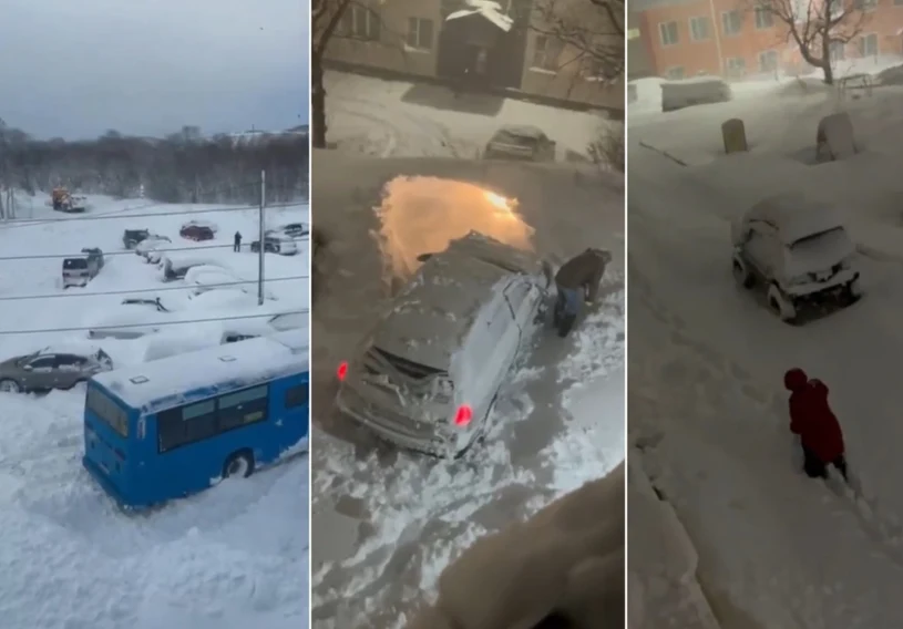 Śnieżyce uderzyły w rosyjski region. Zaspy wyższe od człowieka