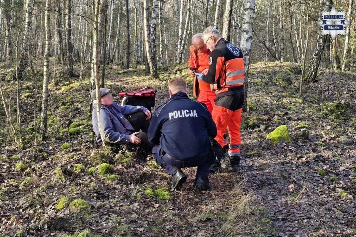 Senior spędził noc w lesie. Uratowany dzięki niezwykłemu zbiegowi okoliczności