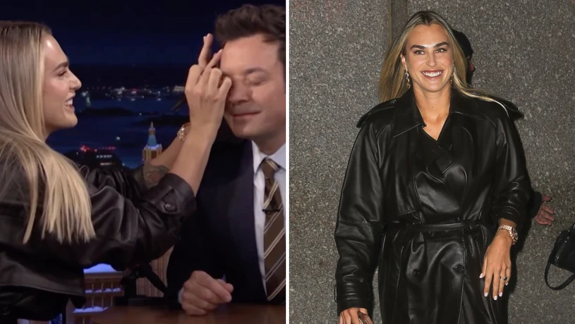 Aryna Sabalenka naprawdę zrobiła to na wizji. Obrazki poszły w świat