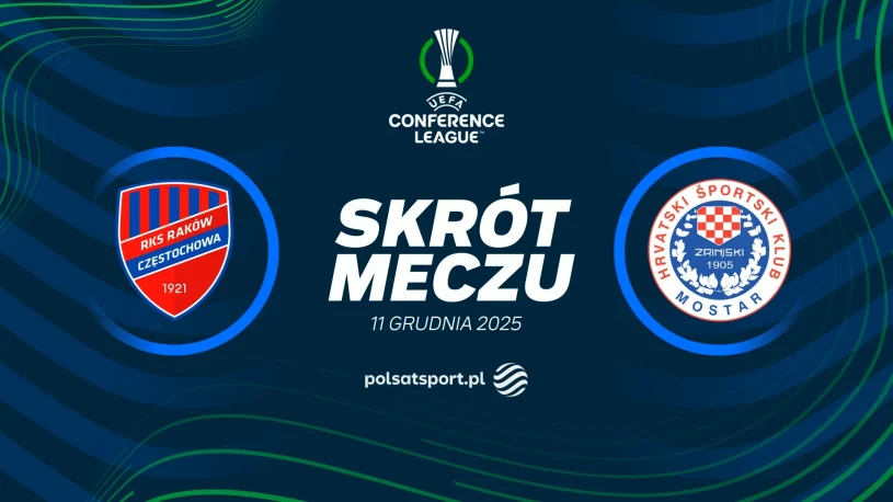 Raków Częstochowa - Zrinjski Mostar. Skrót meczu. [WIDEO]