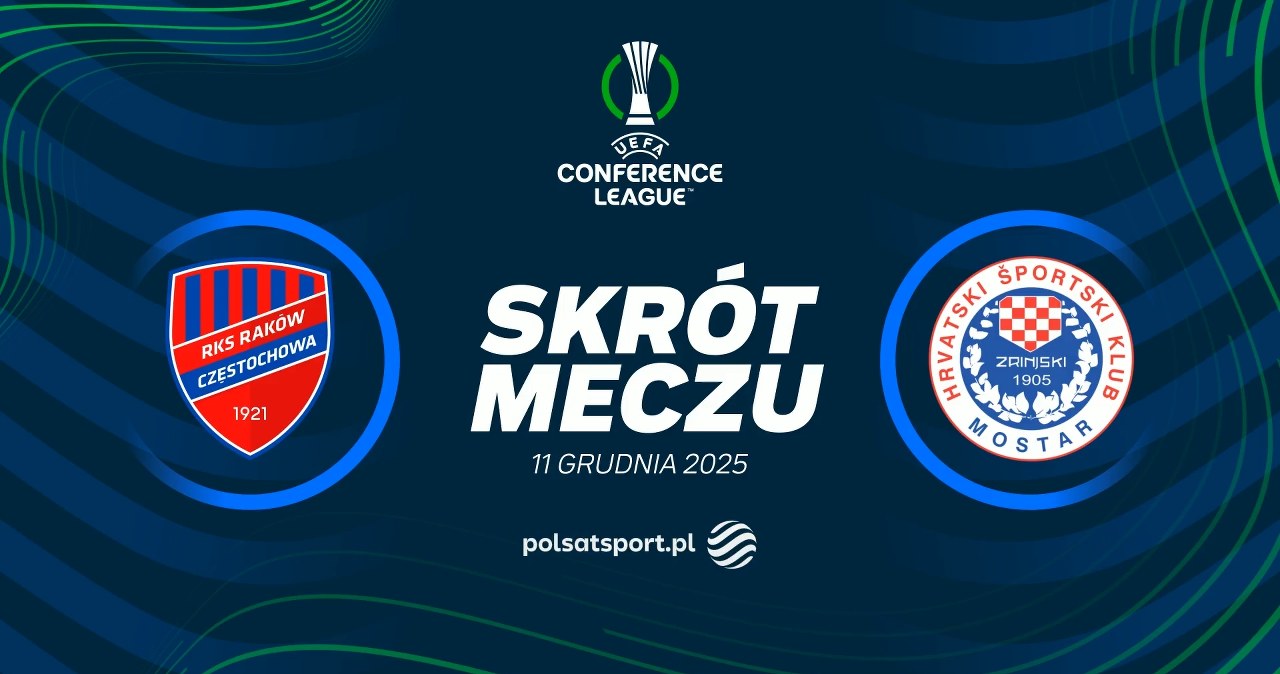 Raków Częstochowa - Zrinjski Mostar. Skrót meczu. [WIDEO]