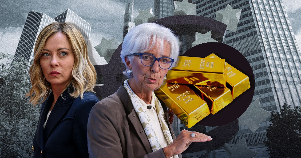 Włochy kontra EBC. Giorgia Meloni chce użyć rezerw złota Włochy kontra EBC. Giorgia Meloni chce użyć rezerw złota
