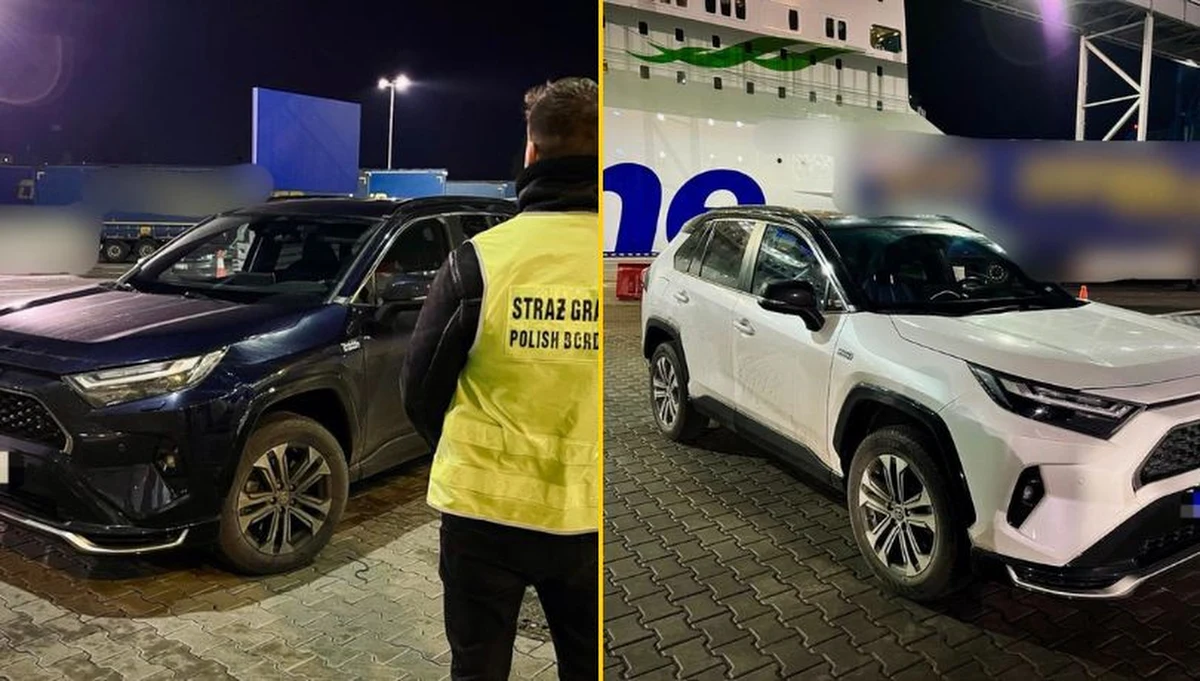 Dwóch mieszkańców Mazowsza zostało zatrzymanych przez funkcjonariuszy straży granicznej w rejonie gdyńskiej bazy promowej. Mężczyźni prowadzili Toyoty RAV4, które figurowały w europejskim systemie jako skradzione w Norwegii. Odzyskane pojazdy o wartości około 350 tys. zł zostały zabezpieczone, a podejrzanym przedstawiono zarzuty umyślnego paserstwa.