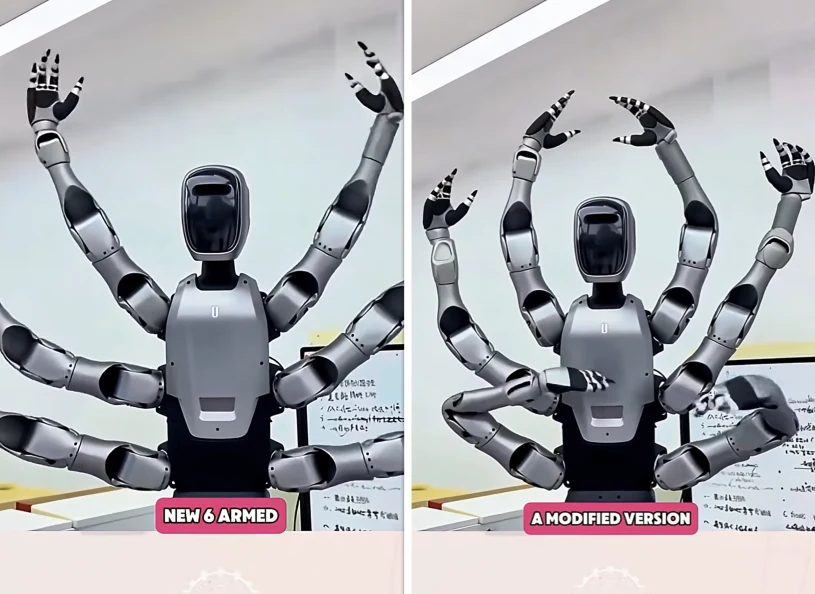W Chinach zaprezentowano pierwszego na świecie sześcioramiennego humanoida