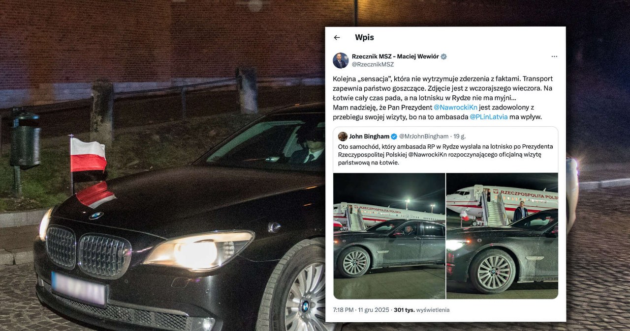 Co się stało z limuzyną prezydenta? Zdjęcie z Rygi wywołało burzę