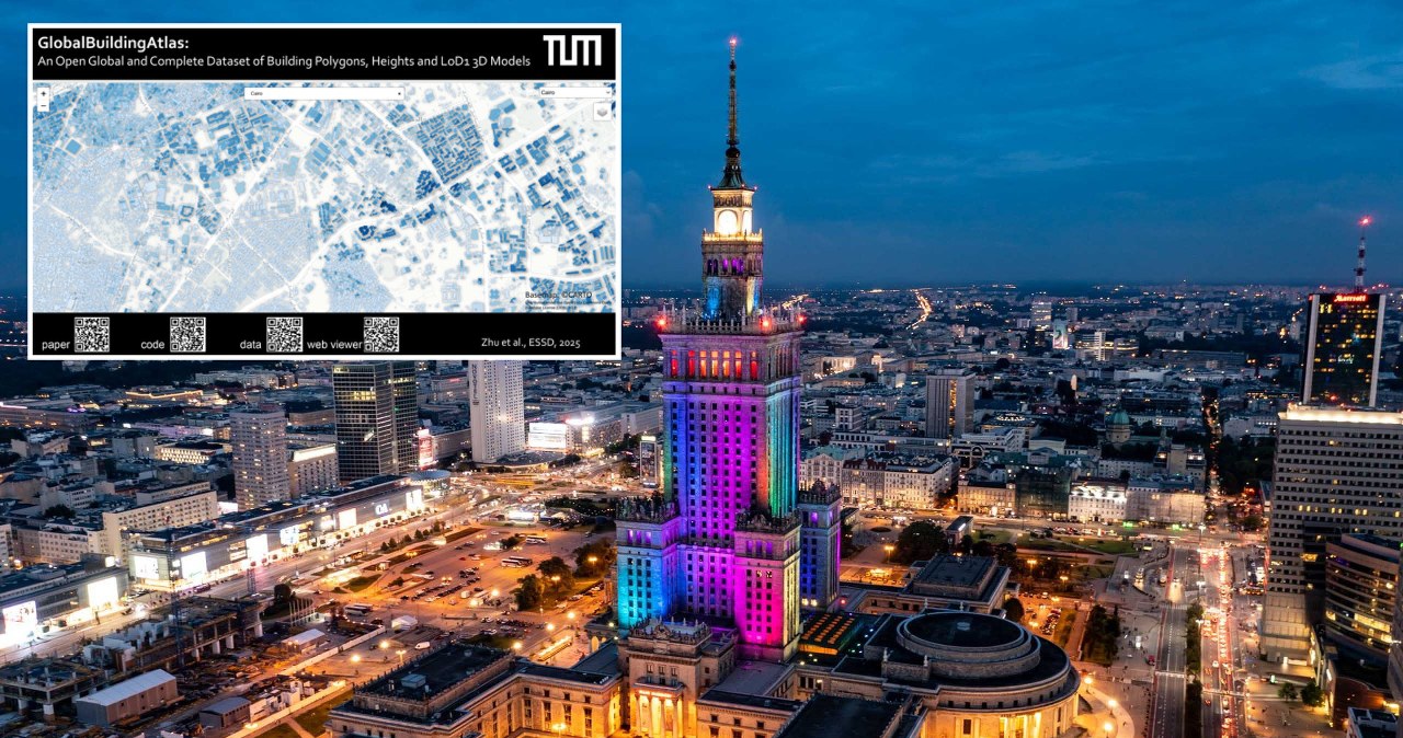 To najdokładniejsza mapa 3D. Pokazuje wszystkie budynki świata