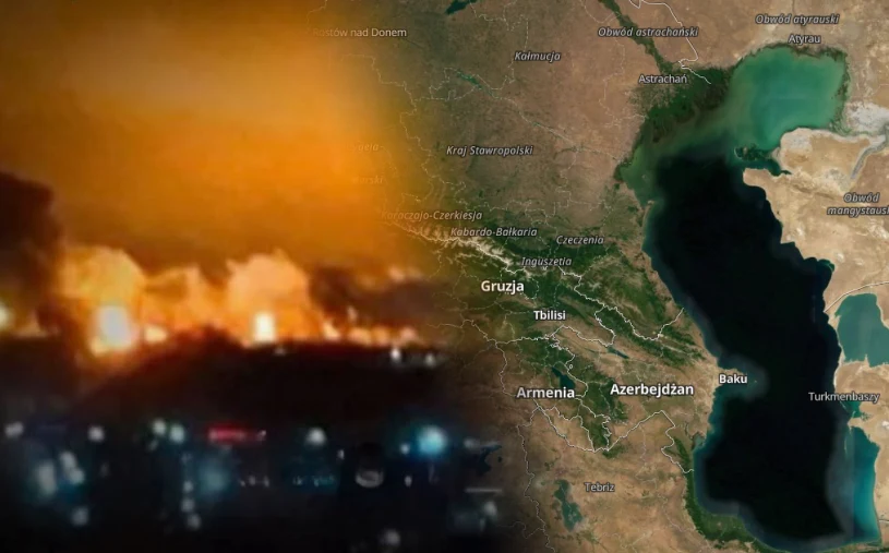 Atak Ukrainy ponad 700 km w głąb Rosji. Uderzono też na Morzu Kaspijskim