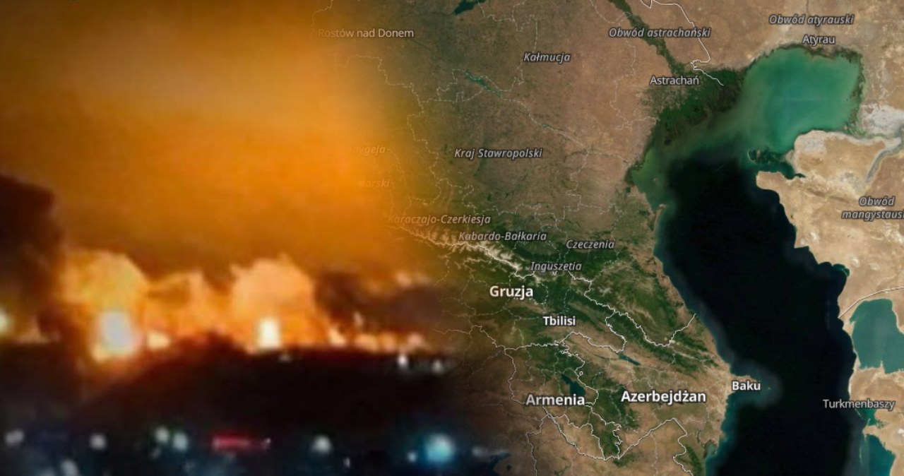Atak Ukrainy ponad 700 km w głąb Rosji. Uderzono też na Morzu Kaspijskim