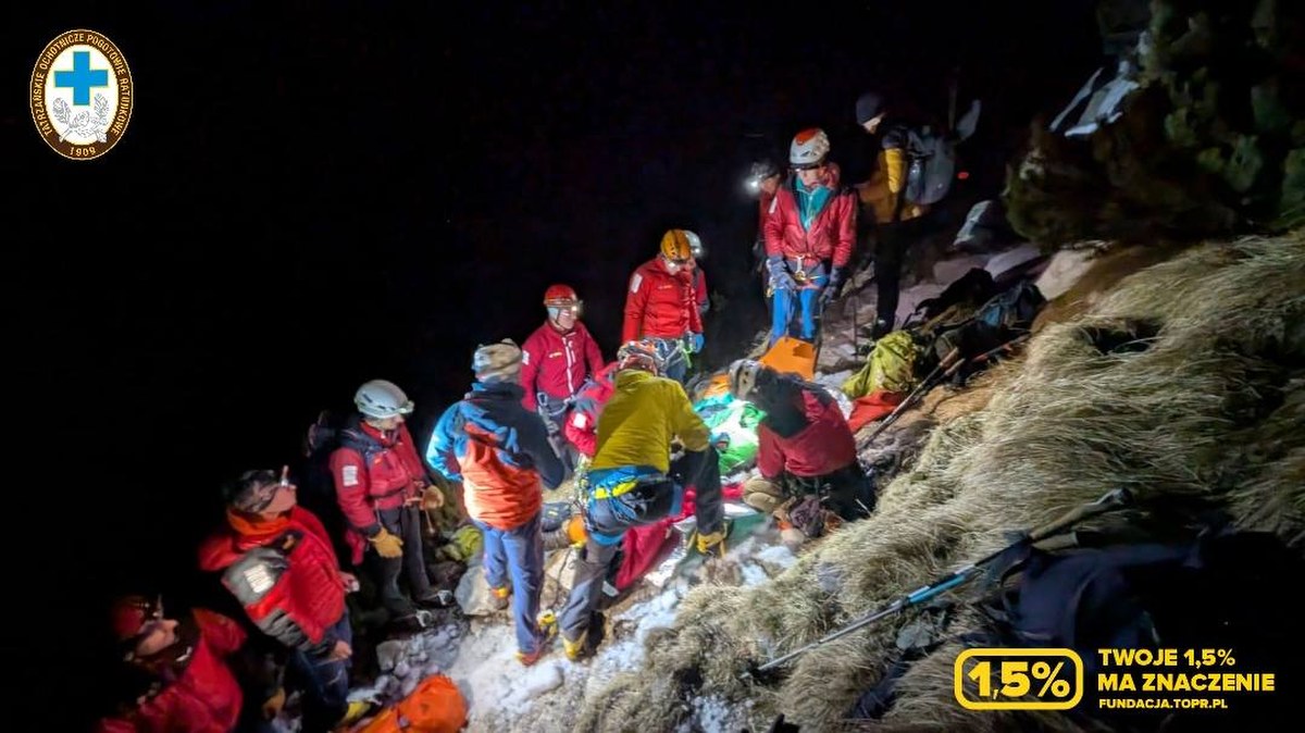 Dramatyczne chwile w Tatrach. Turysta spadał przez ponad 100 m