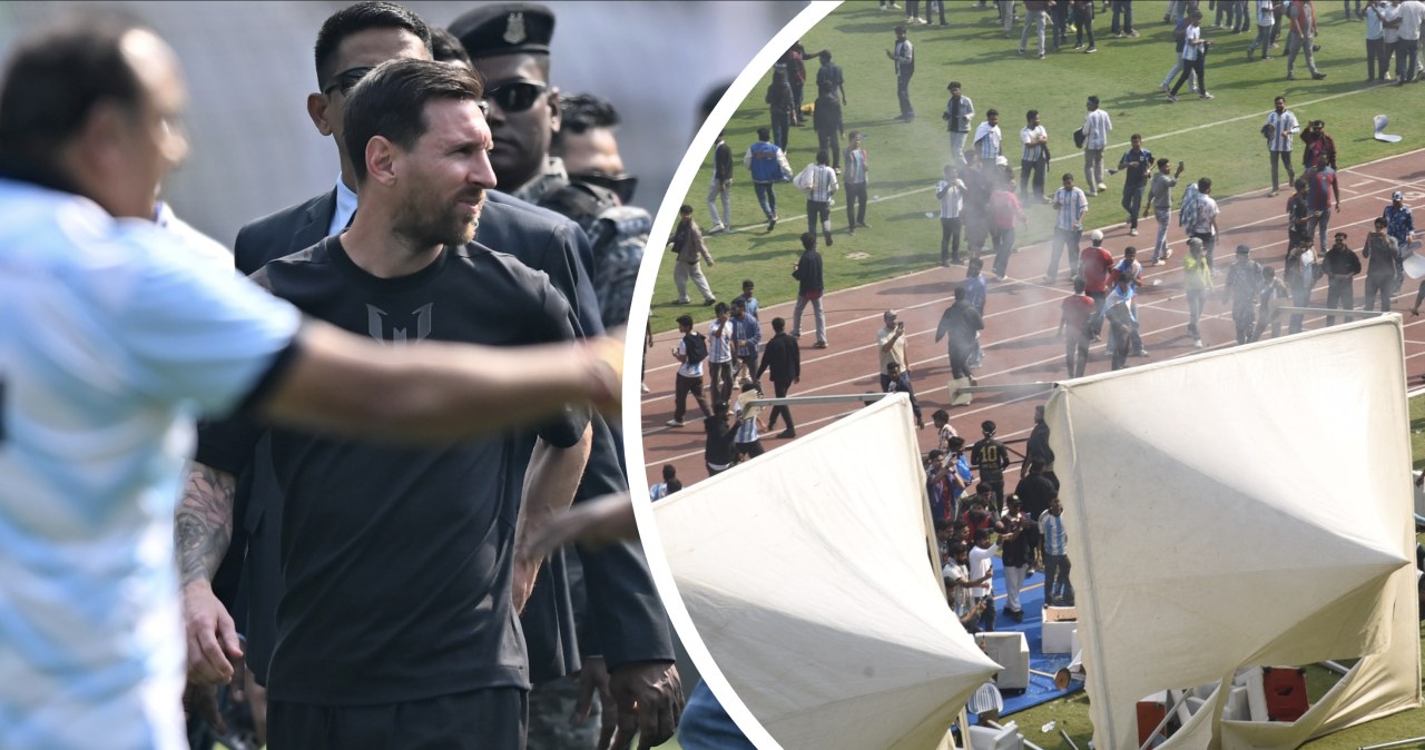 Latające krzesła i zdemolowany stadion. Zobaczyli Messiego i się zaczęło