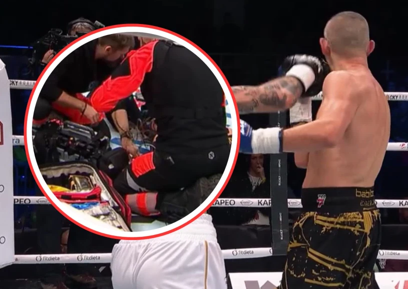 Ukrainiec ciężko znokautował Polaka. Medycy w akcji, chwile grozy w ringu