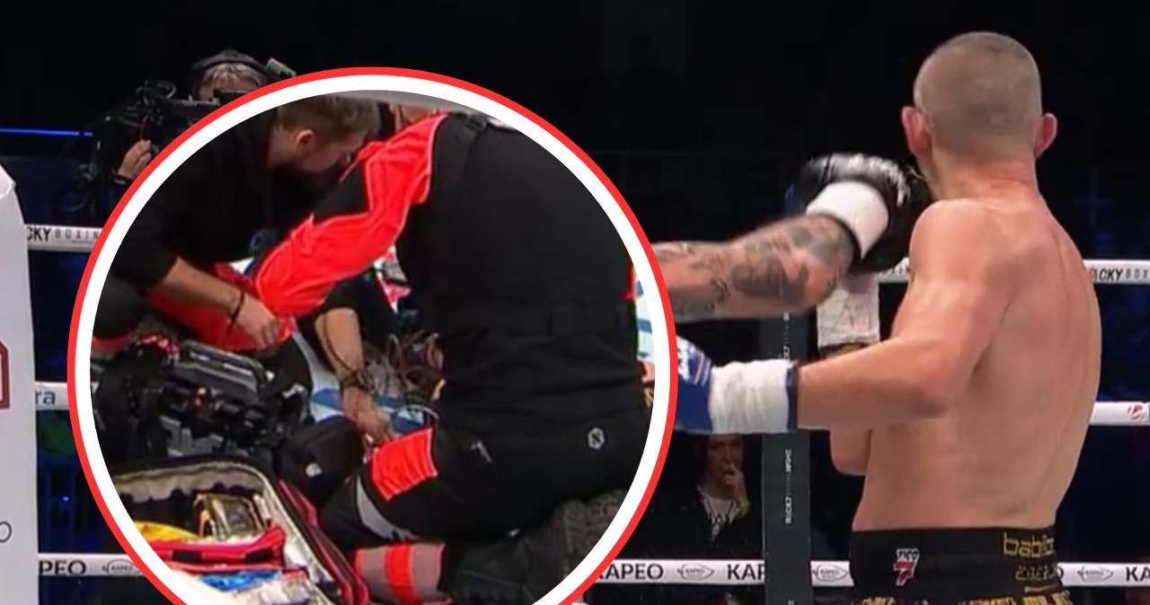 Ukrainiec ciężko znokautował Polaka. Medycy w akcji, chwile grozy w ringu