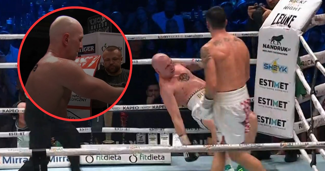 Polak walczył o pas. Ratował go tylko nokaut, jeszcze te sceny na koniec