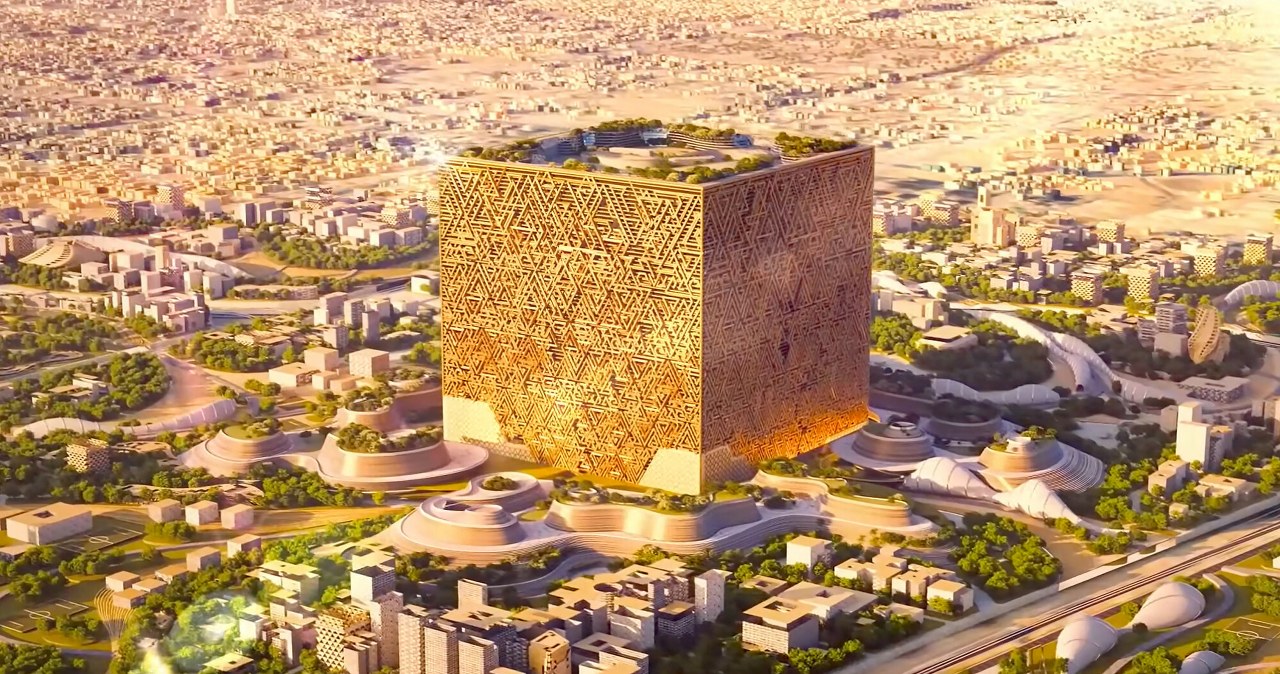 Trwa budowa największego budynku na świecie. Efekty już widać z satelity