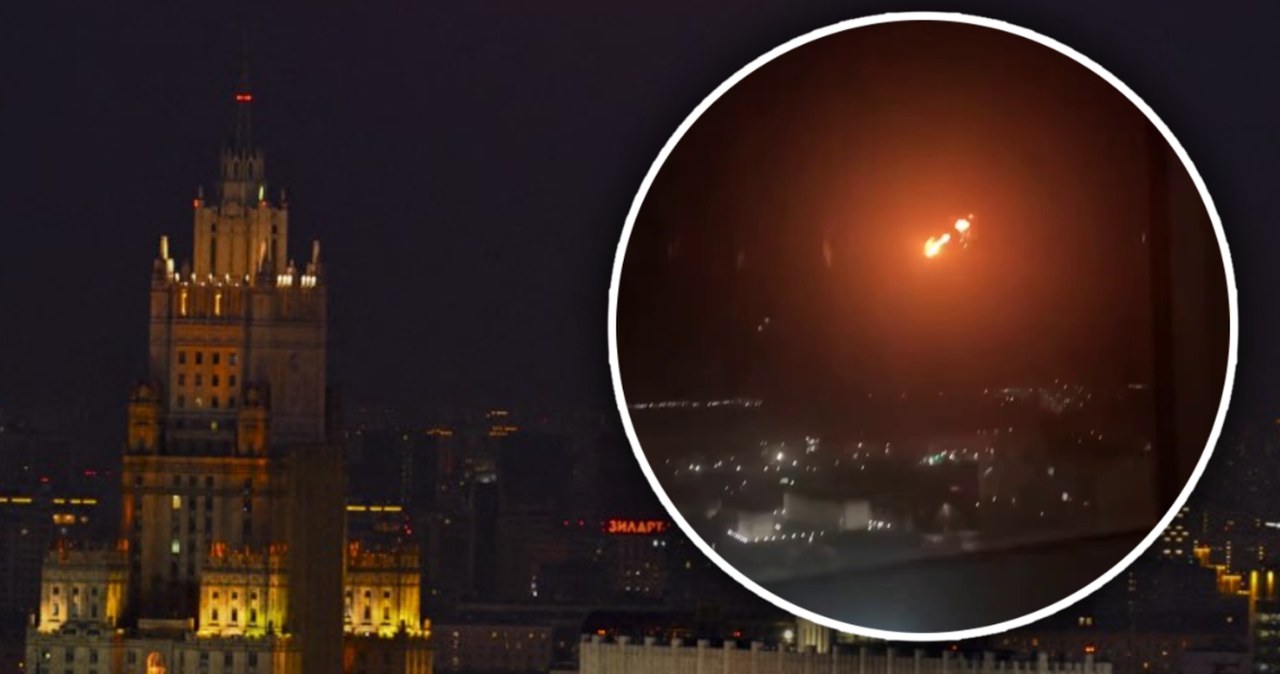 Nocny atak na Rosję. Nad Moskwą pojawiła się seria dronów