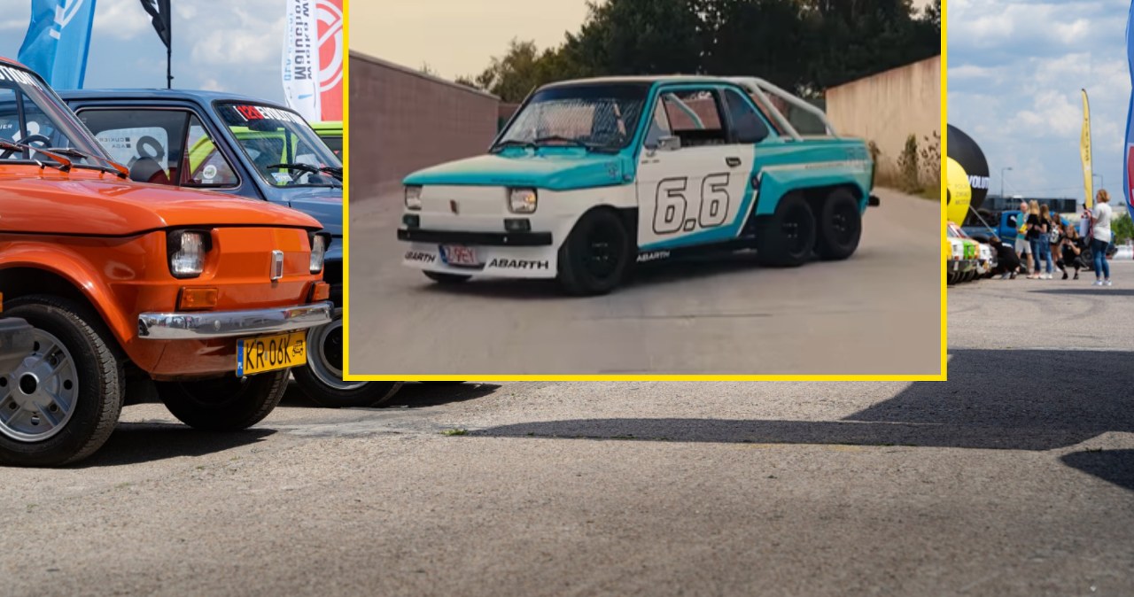 Sześciokołowy Maluch. Polak stworzył wyjątkowego Fiata 126.6p