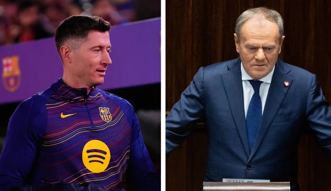 Lewandowski zamieścił aukcję na WOŚP i się zaczęło. W tle Donald Tusk 