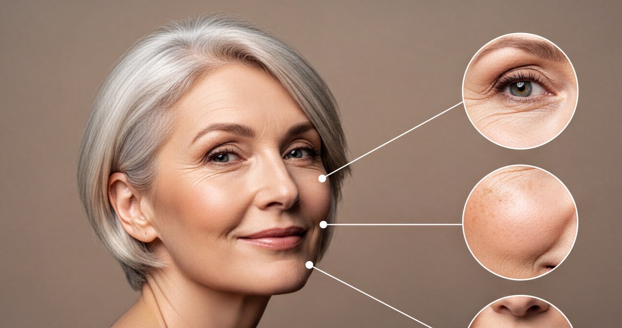 Cera, oczy, usta - sylwestrowy makijaż bez podkreślania zmarszczek