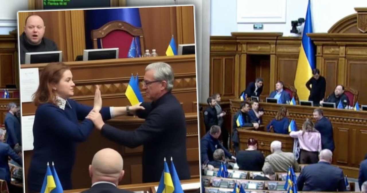 Awantura w Ukrainie. Poseł wyrywał kartki, doszło do szarpaniny