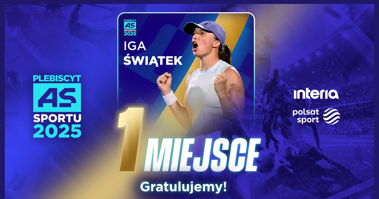 "As Sportu 2025". Iga Świątek została triumfatorką plebiscytu!
