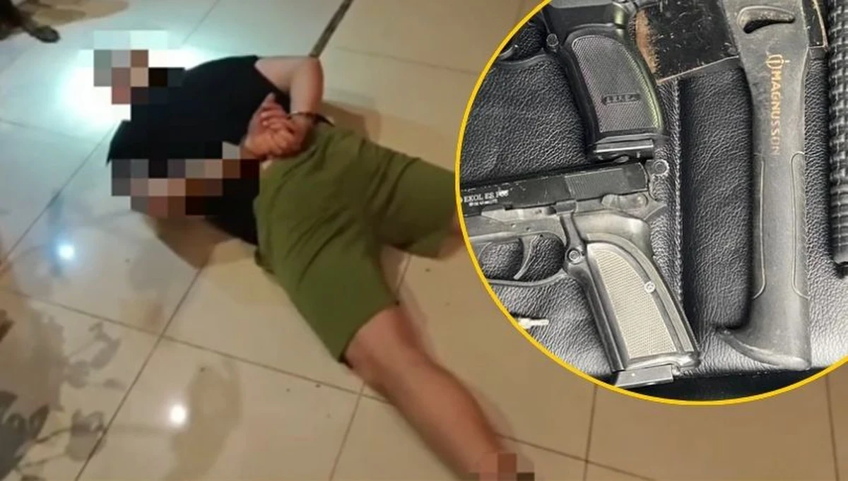 42-letni siedzący za kierownicą mercedesa strzelił do samochodu iveco, który znajdował się na sąsiednim pasie ruchu. Powodem było to, że kierowca busa stanął na czerwonym świetle, co było zgodne z przepisami. Uszkodzona została szyba i drzwi auta. Do tego wstrząsającego zdarzenia, o którym poinformowała mazowiecka policja w środę, doszło na ul. Kieleckiej w Radomiu. Agresor został zatrzymany i trafił do policyjnego aresztu. "Usłyszał zarzuty i zastosowano wobec niego policyjny dozór" - podały służby. W mercedesie znaleziono dwa pistolety pneumatyczne.