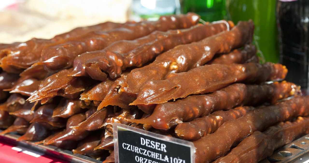 Czurczchela - gruziński przysmak ze świątecznych jarmarków. Zrobisz go sama