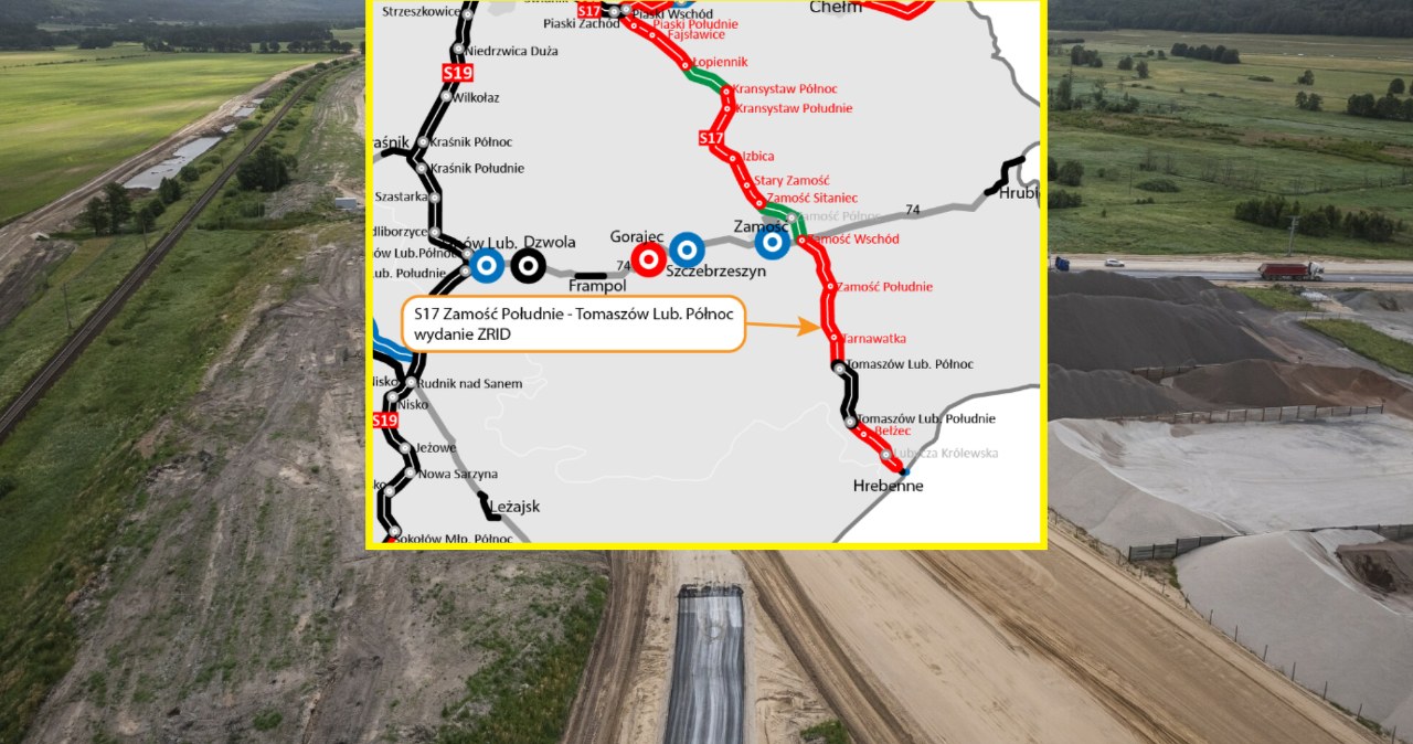 Rusza budowa kolejnego odcinka S17. Z Warszawy do Hrebenne
